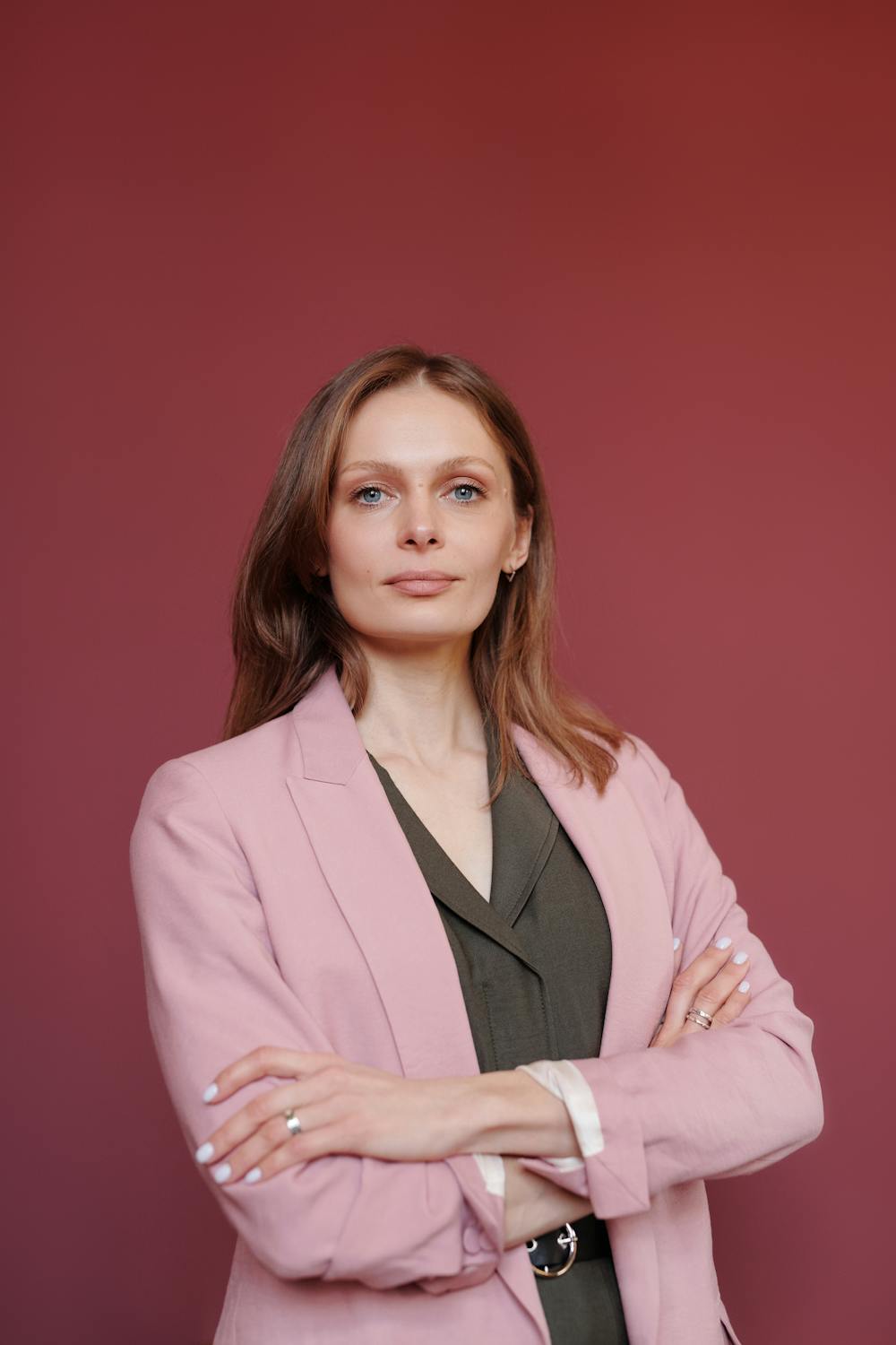 Confident executive navigating a career transition