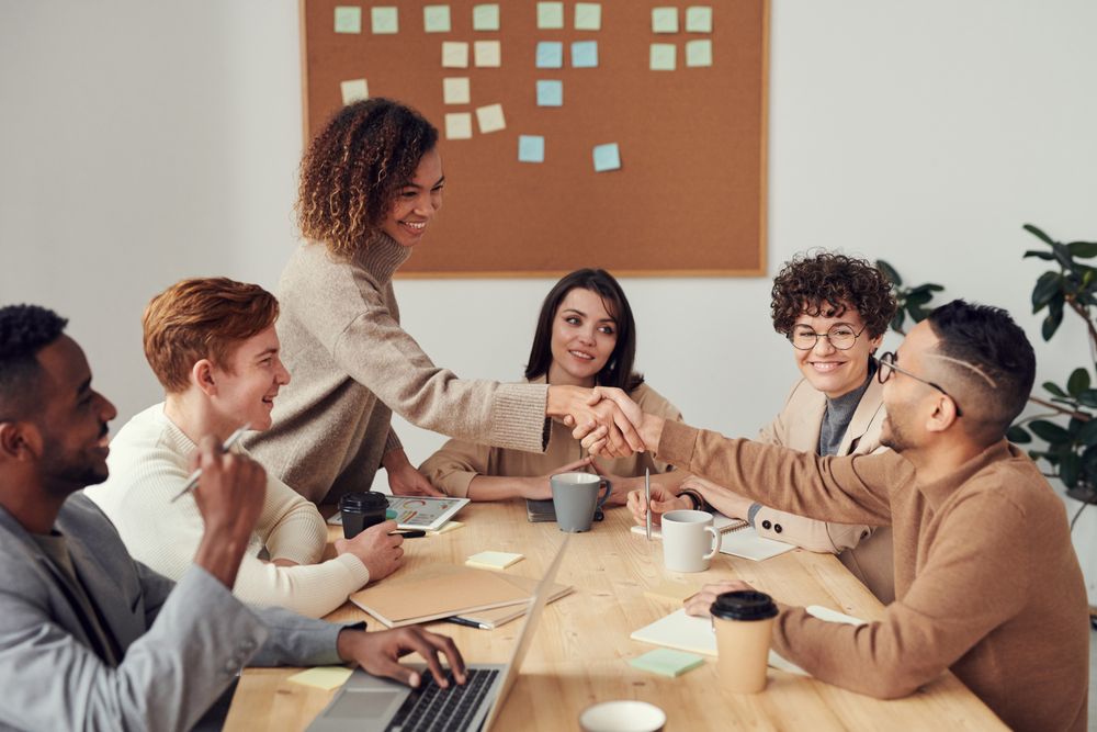 Confident executive navigating a career transition